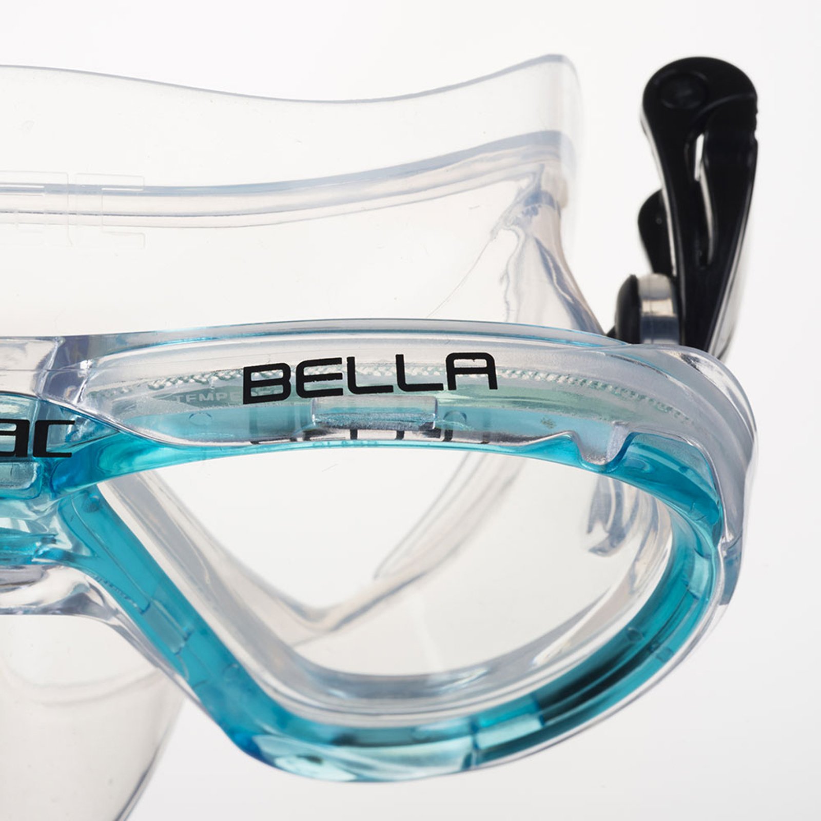 Seac Schnorchelset Bella aus transparentem Silikon - Kinder-Set für das Schnorcheln und Tauchen, Tauchermaske Bella und Schnorchel Tribe, 100% Silikon