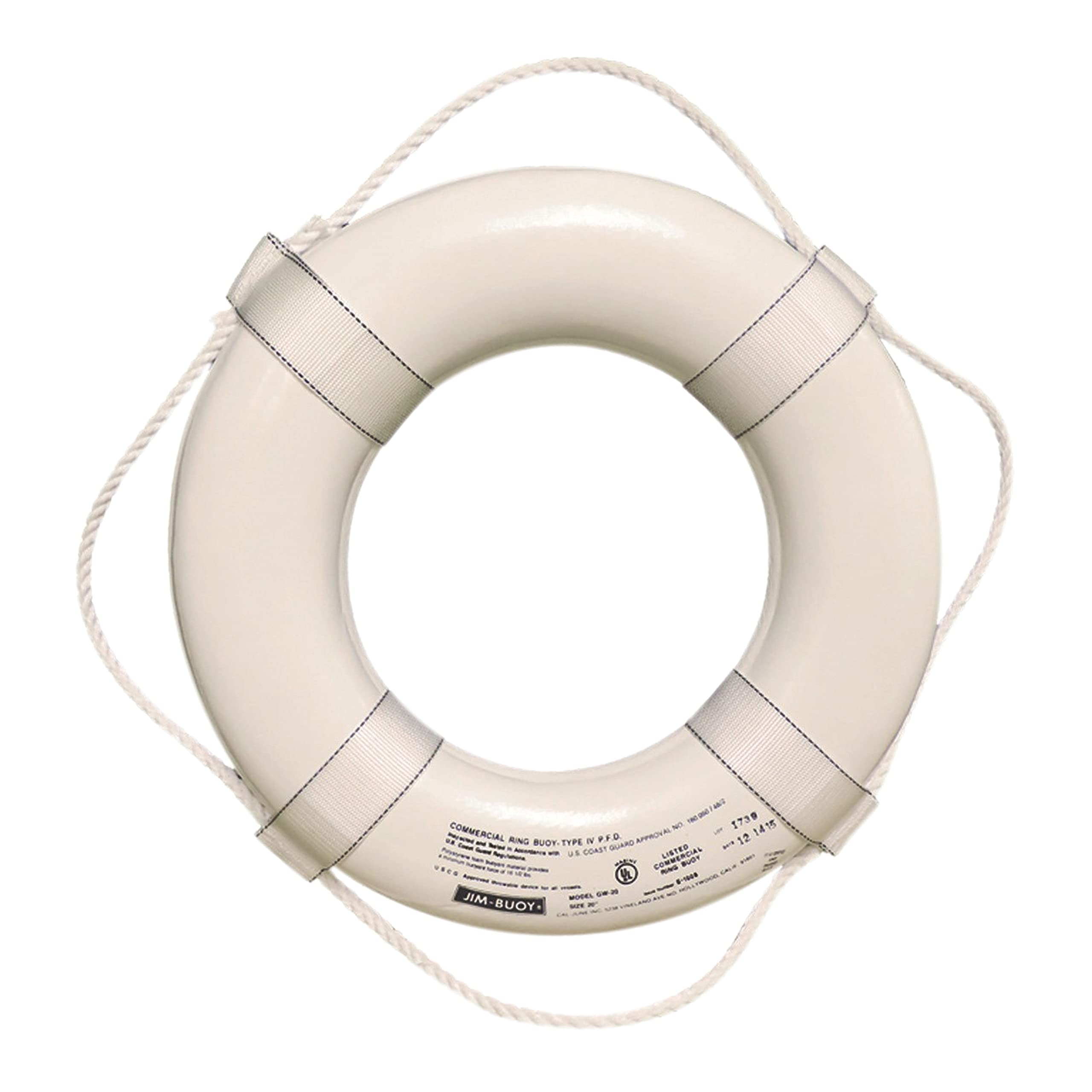 In The Swim Cal June USCG Approved Ring Buoy (19- Inch Diameter, White)