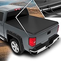 Vista 1 de Cubierta Tonneau de vinilo suave de tres pliegues para caja de camioneta compatible con Nissan Frontier 05-21 5 pies Fleetside