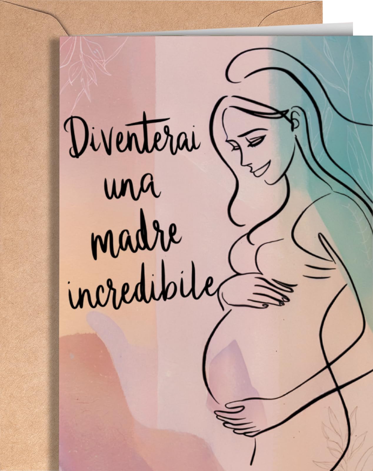 Biglietto di auguri per futura mamma – annuncio gravidanza o gender reveal – regalo originale per neo mamma – celebrare il nuovo arrivo