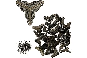 Bronze Age Corner Protectors (48 Pcs) with Exposed Screws
