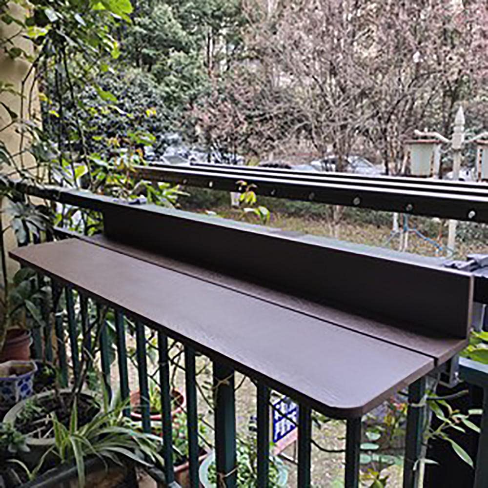 Balcone regolabile pieghevole appeso ringhiera tavolo – perfetto per terrazza, patio, giardino, sala da pranzo o bancone bar