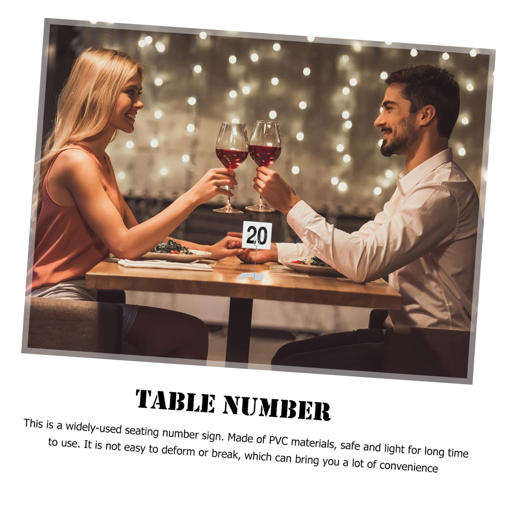 OKUMEYR 25pcs Table Number Sign Reusable Reserved Signs for Weddings Birthday Parties and Restaurants Decorative Number Markers Elegant and Design