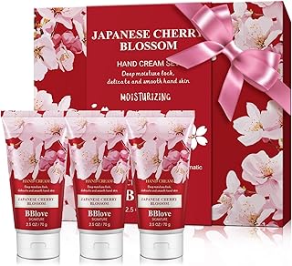 Hand & Body Cream Gift Set, Hand Lotion Set Deeply Moisturizing for Rough Hands, Best Gift Ideas for Women,Travel Size, Japanese Cherry Blossom