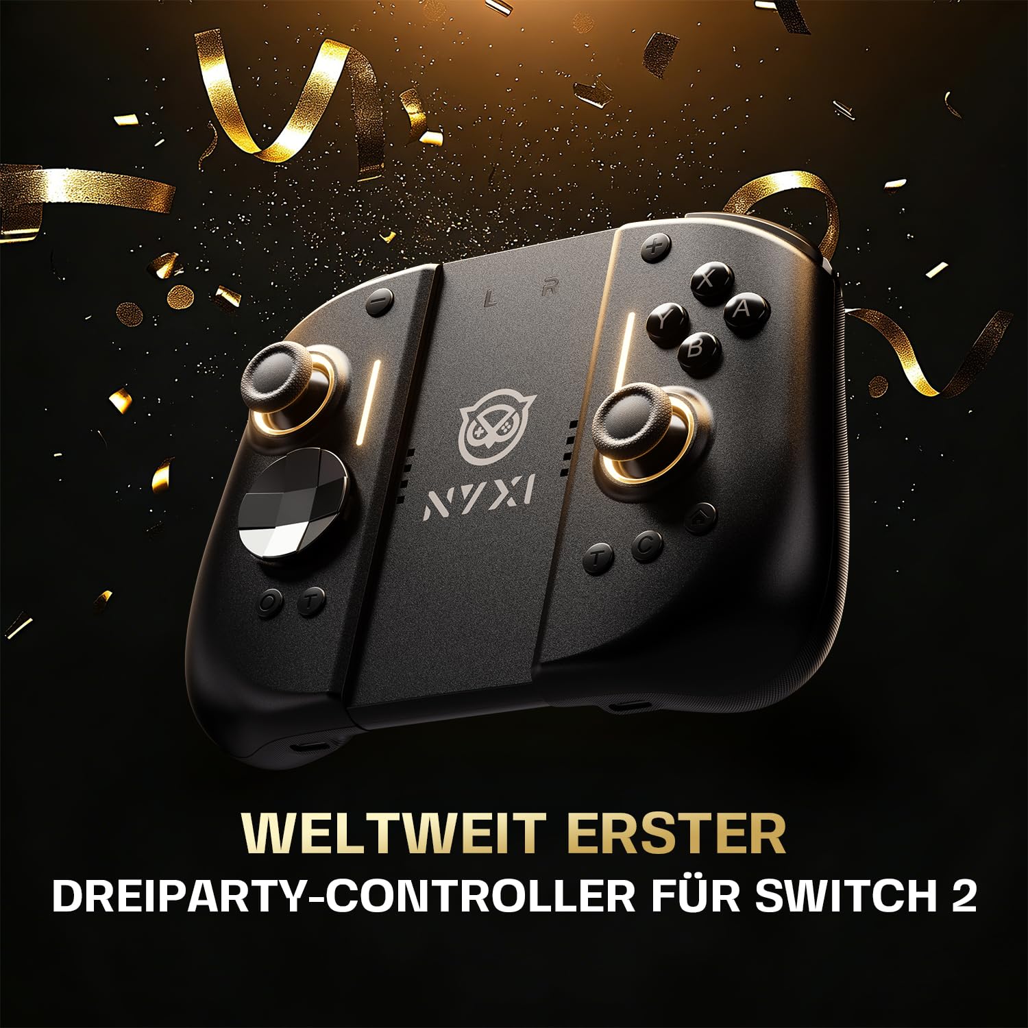 NYXI Hyperion 3 Switch 2 Controller – Wireless Gamepad für Switch 2, Hall Effekt Joystick, 9 Achsen Gyroskop