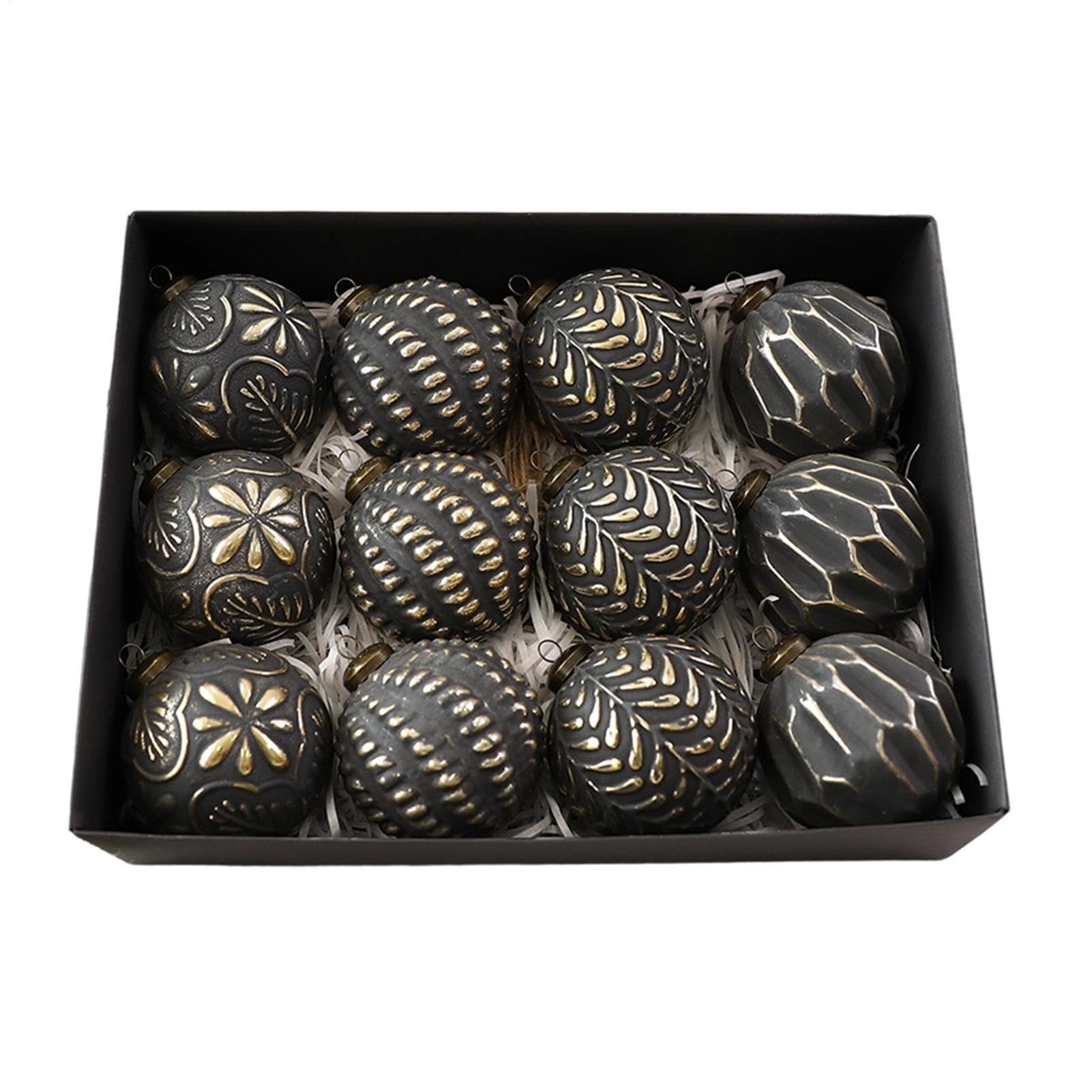Bolas de Navidad Pack De 12 Piezas Colgante Vintage para Colgar
