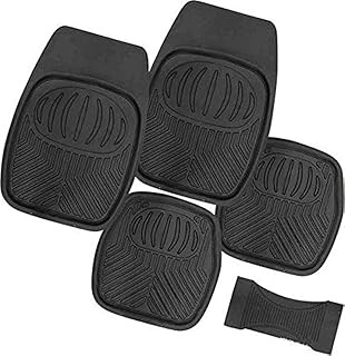 Basin Car Mat Black Color - 5 Pieces