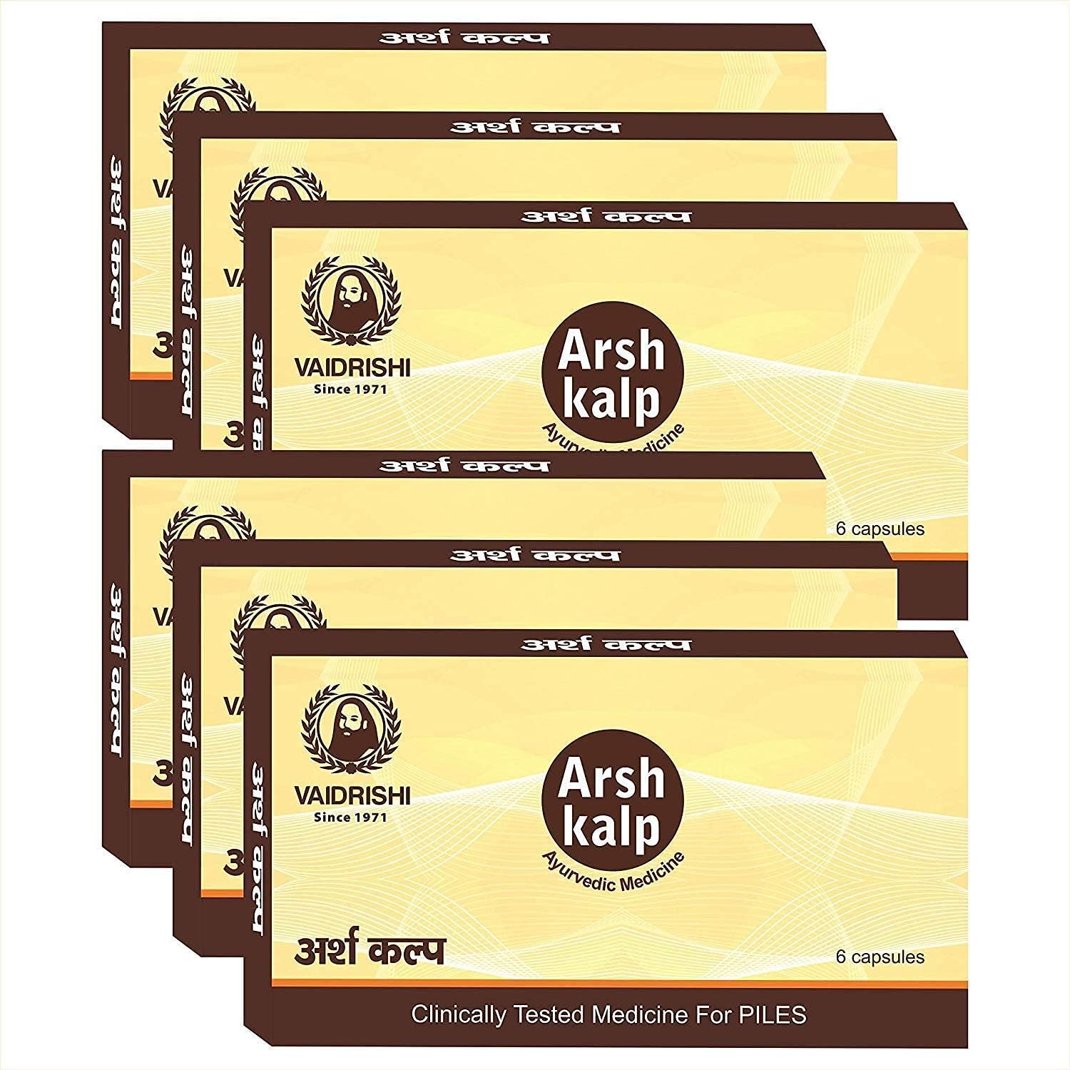 Panihari Vaidrishi Arshkalp Medicine for Piles (Pack of 36 Tablet)