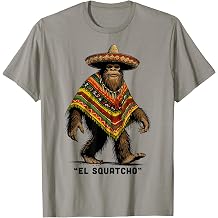 El Squatcho قميص الغربية بيج فوت المعطف المكسيكي ساسكواتش تي شيرت