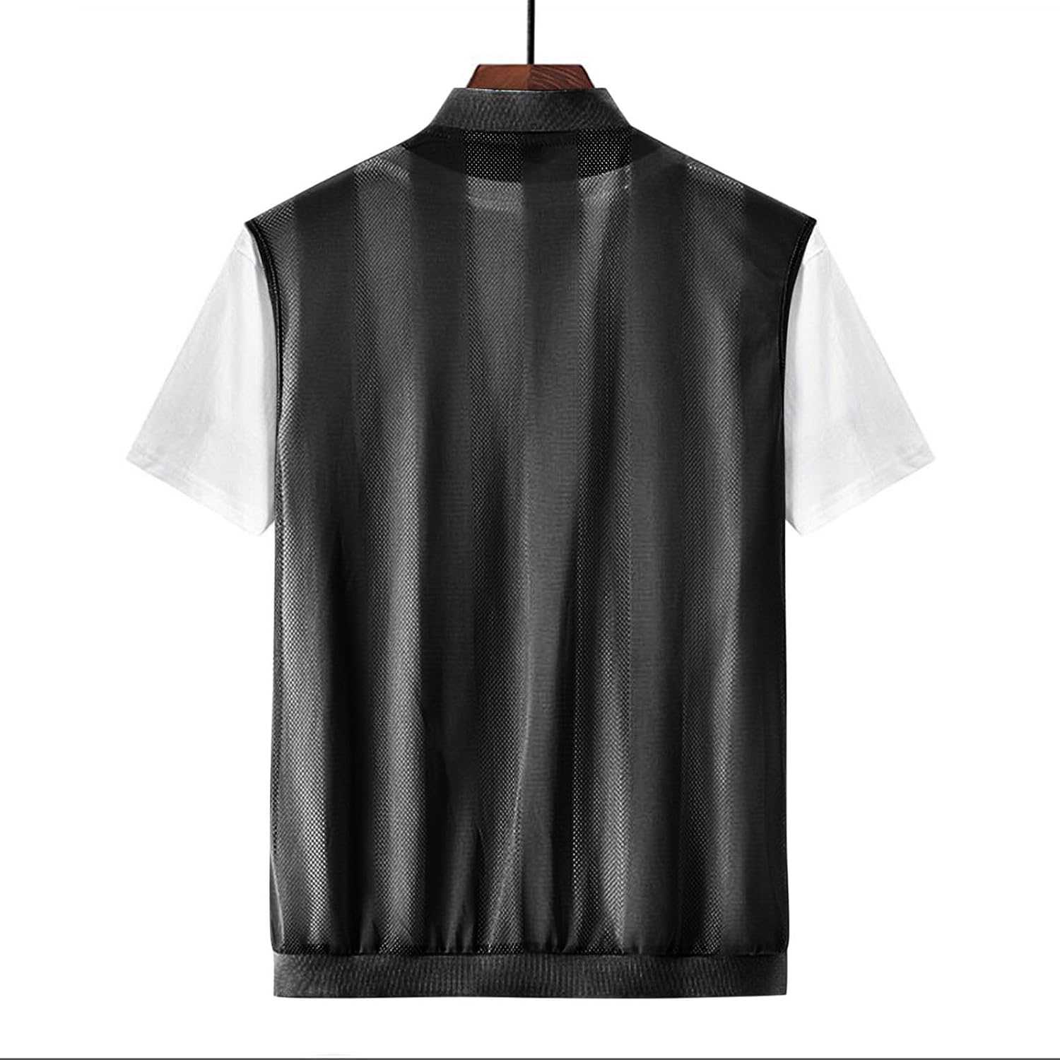 Men's Summer Casual Lightweight Breathable Mesh Vest Cycling Zip Utility Fishing Safari Travel Vests with Pockets