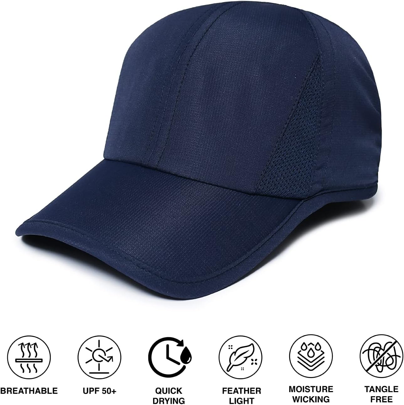 Ponyflo Womens Ponytail Baseball Cap Patented Womens Ponytail Baseball Cap - Hat with Ponytail Hole - Image 4