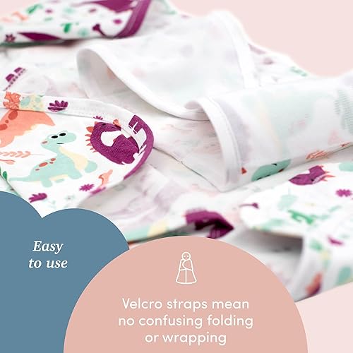 Miniatura 10 de SleepingBaby Zippy Swaddle - Manta acogedora para bebé con cómoda cremallera inferior para cambiar fácilmente los pañales, animales modernos, tamaño