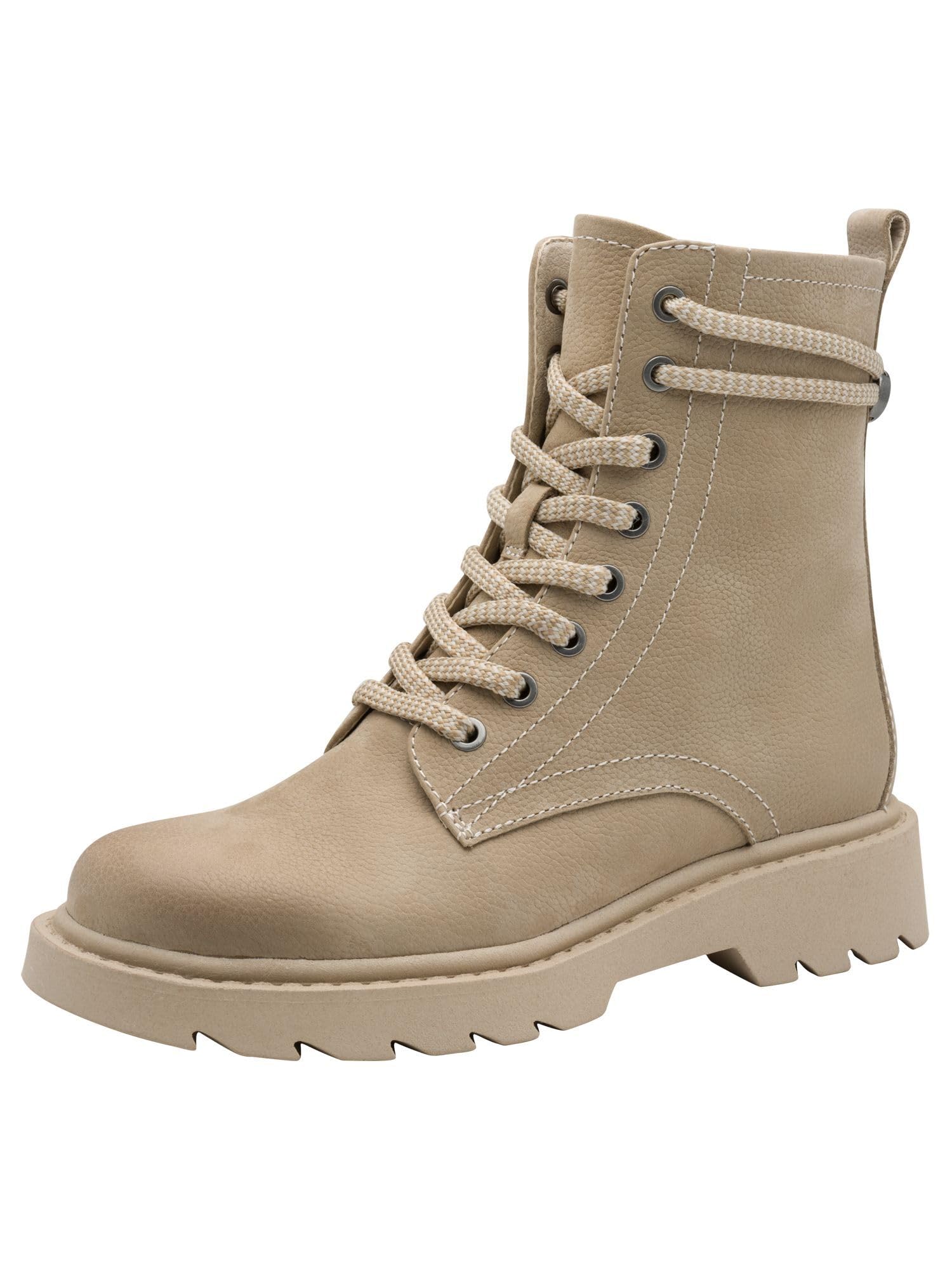 Tamaris Women's Damen Lace Boot Flat 1-25219-45 Ankle, Brown, 3.5 UK