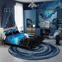 Vista 11 de Funda de edredón de vacas de las tierras altas tamaño Queen, funda de colcha con temática de granja retro occidental con animales salvajes y 2