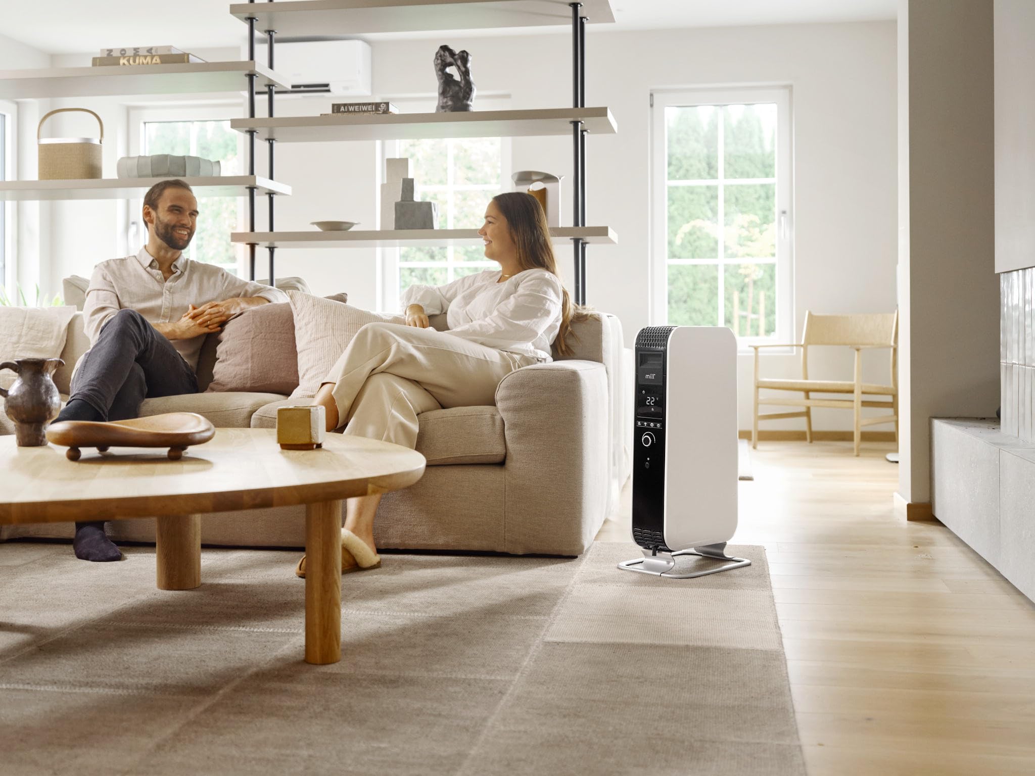 Mill Gentle Air WiFi Oil Filled Radiator (Biały, 18-22 m²)