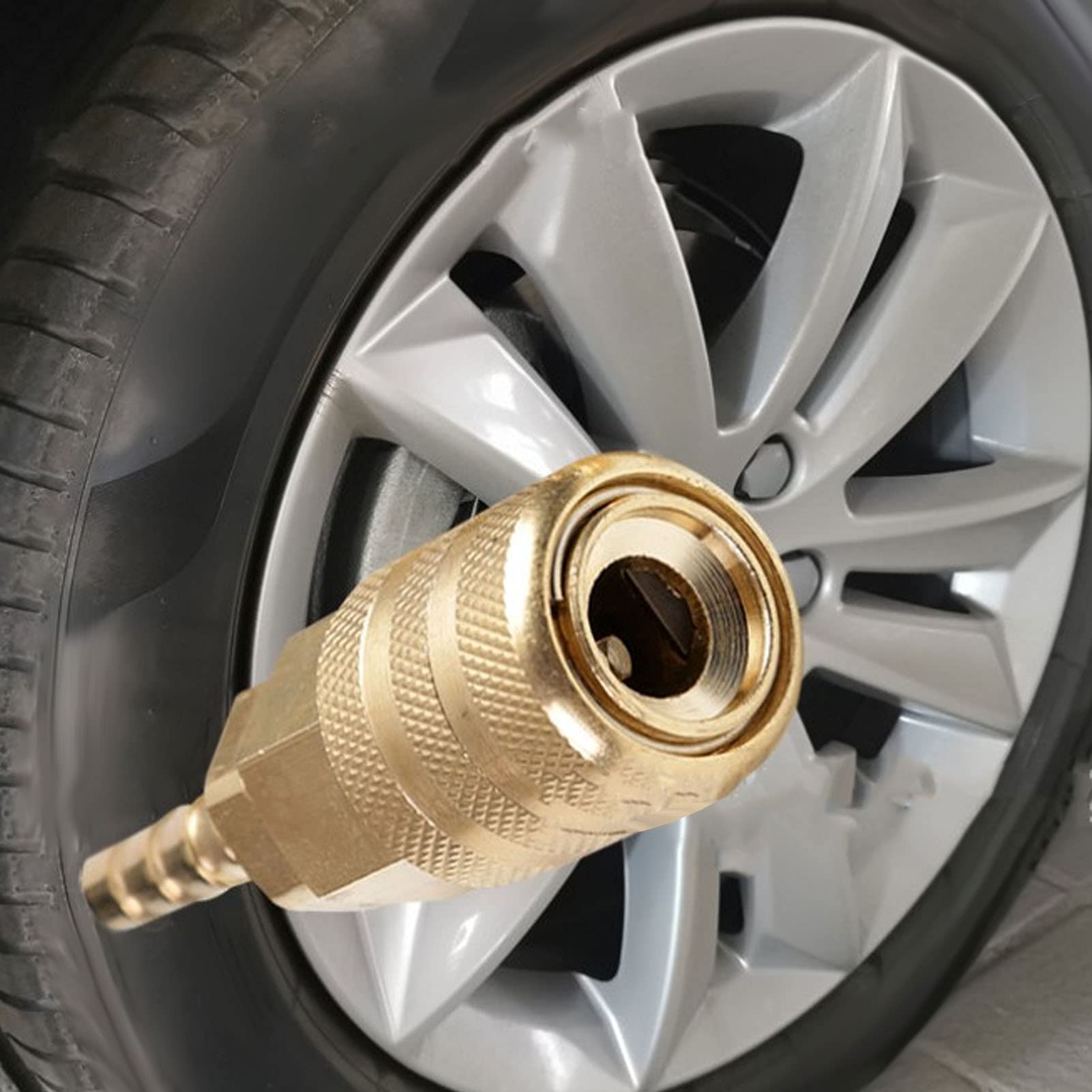Uchwyt Do Pompowania Opon, Złącze Zaworu Opony Samochodowej, Uchwyt Do Pompowania Opon 6,5 Mm Szybkozłącze Adapter Inflatora Złącze Do Pompki Do Opon Samochodowych Do Zaworu Opony Motocyklowej