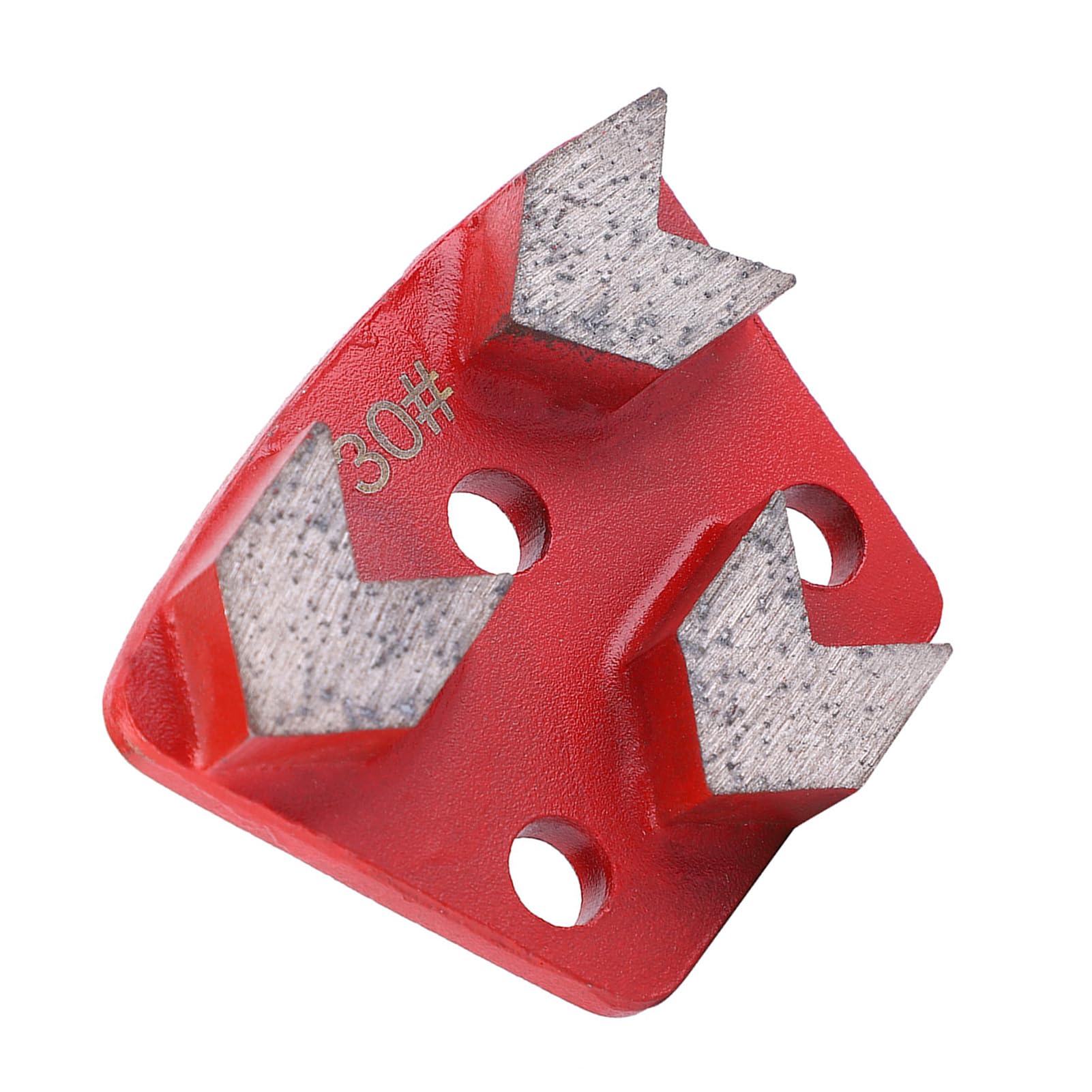 12PCS Disco de almohadilla de pulido de piso trapezoidal Rascador de metal de grano 30 Herramientas de pulido rápido efectivas for nivelación de pintura de cemento de hormigón Diente en forma de abani
