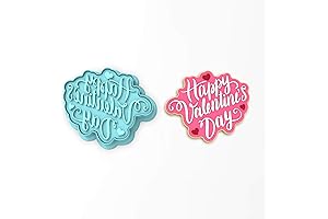 Happy Valentine's Day Hearts Cookie Stamp