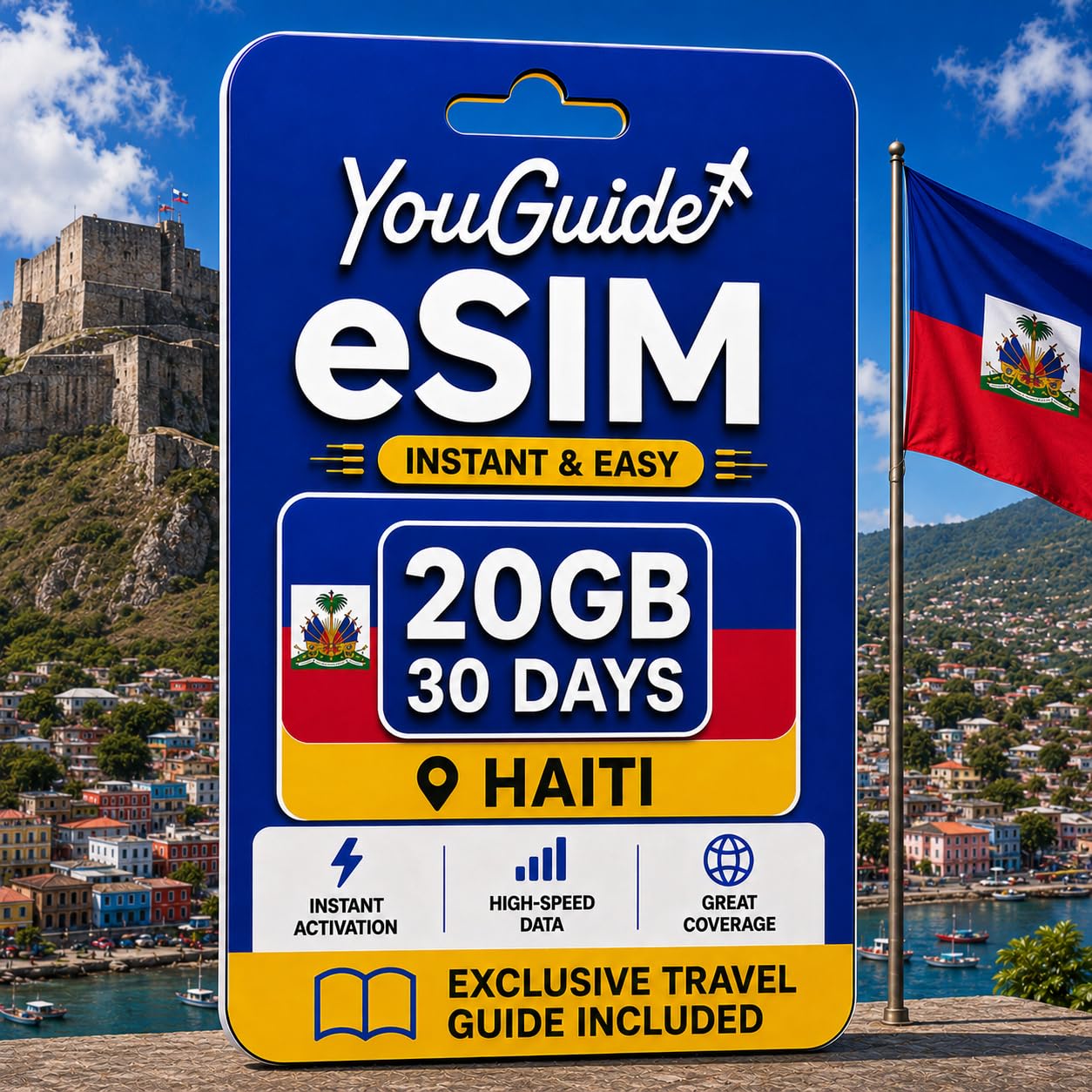 Haití eSIM 20GB 30Days