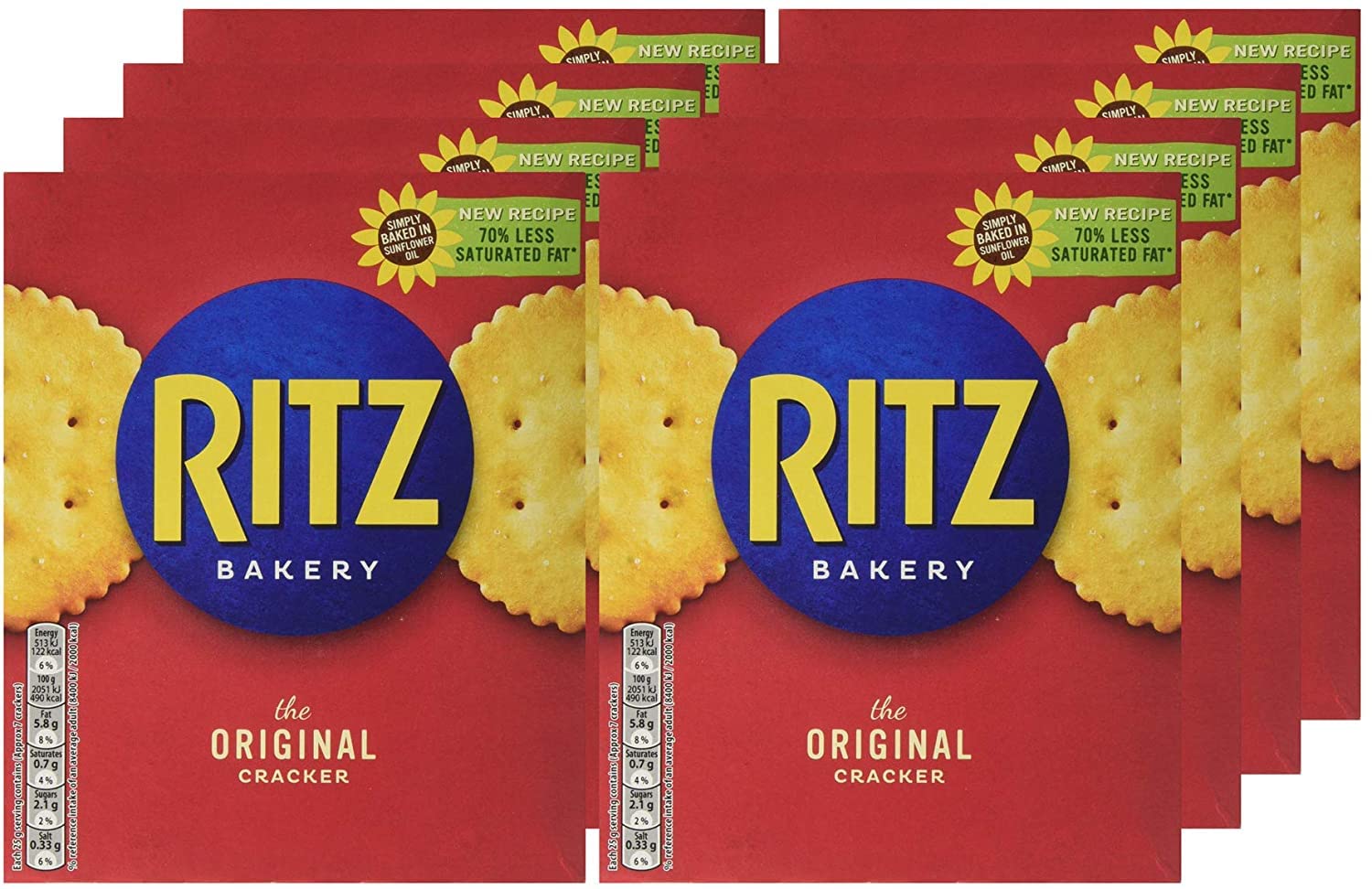 Ritz Original Savoury Cracker, 8er Pack (8 x 200 g)
