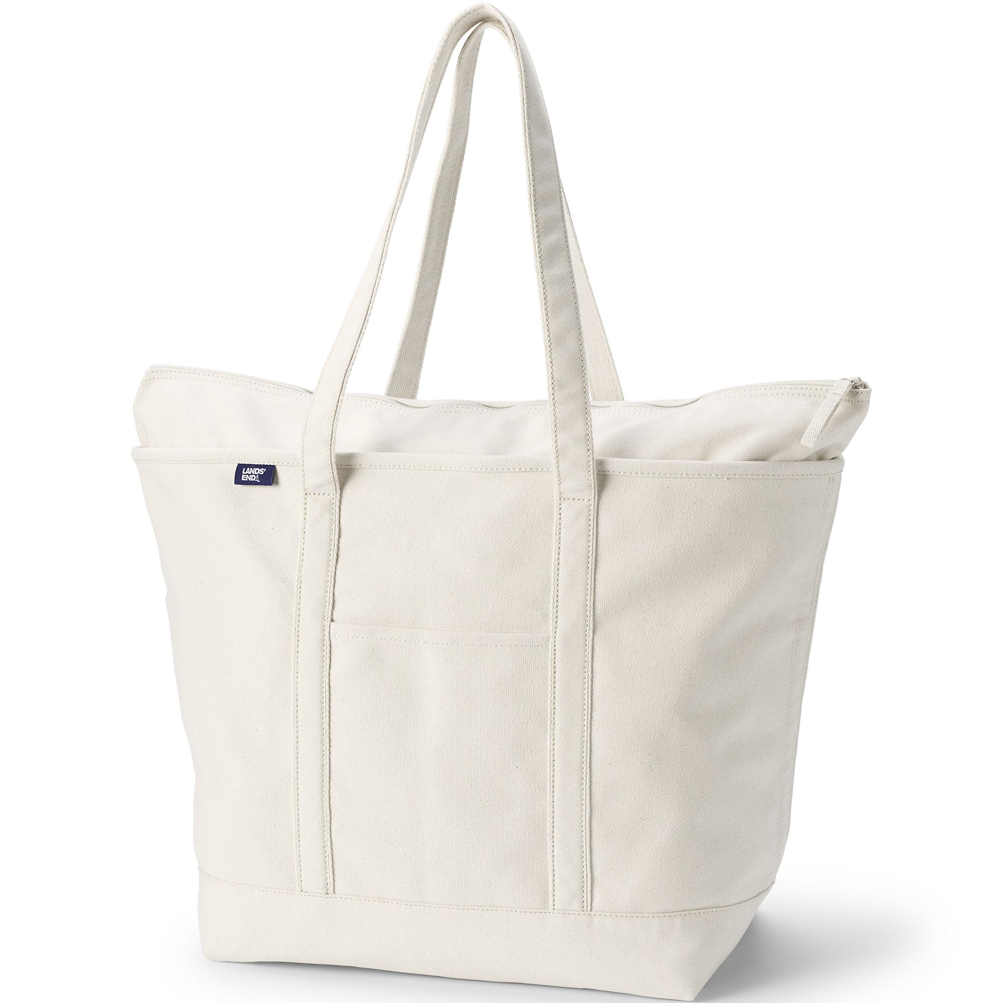 Amazon.co.jp: Lands' End ジップトップ キャンバストートバッグ