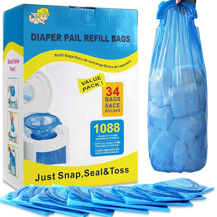 Diaper Pail Refill Bags 34