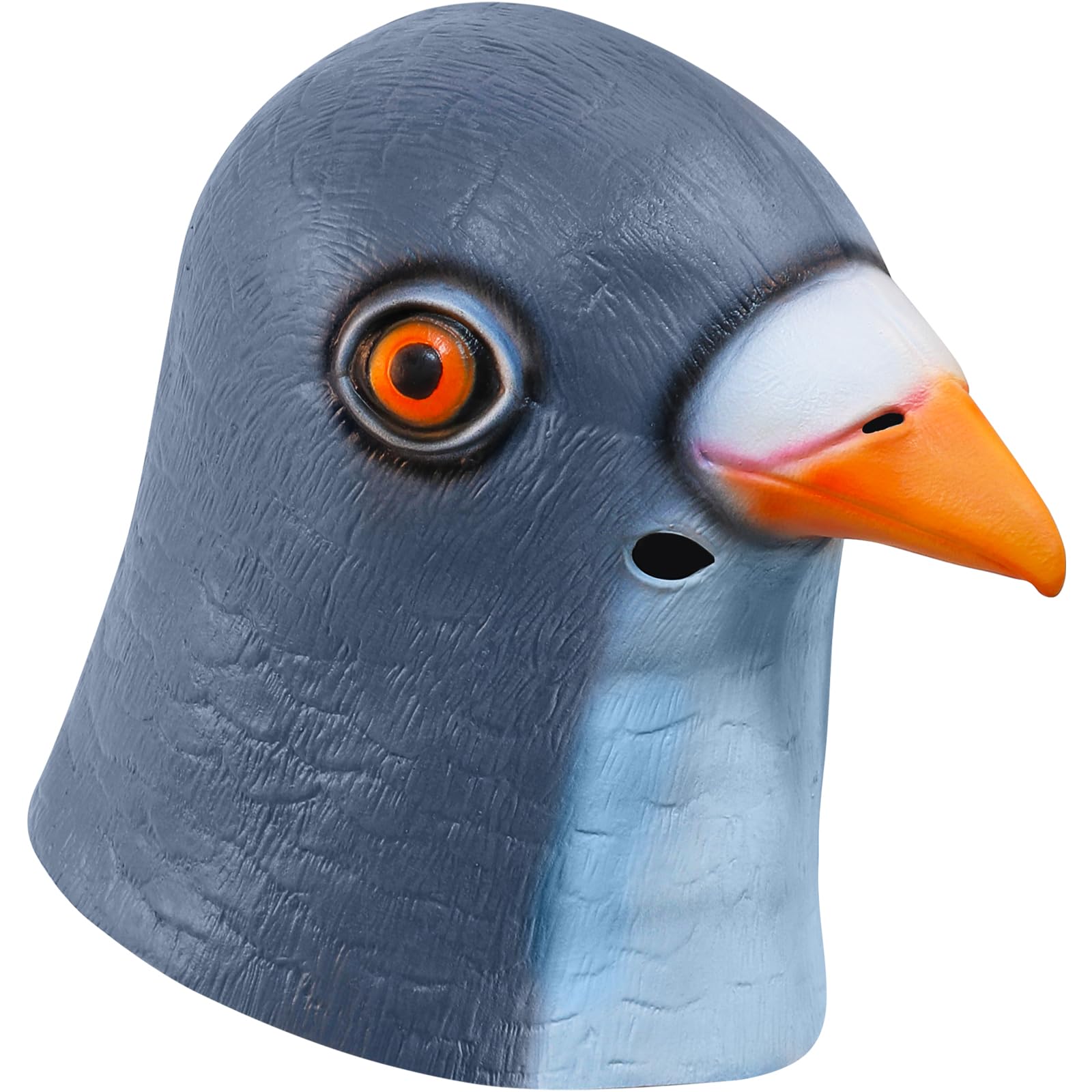 shayulajiao Pigeon Mask - Funny Realistic Blue Grey Full Head Latex Animal Bird Costume - Image 2