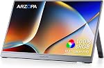 ARZOPA 16.1'' 144Hz Portable Gaming Monitor, 106% sRGB 1080P FHD Kickstand Portable Monitor with HDR, Ultra Slim, Eye Care, External Second Screen for Laptop, PC, PS5, Mac, Xbox, Switch - Z1FC