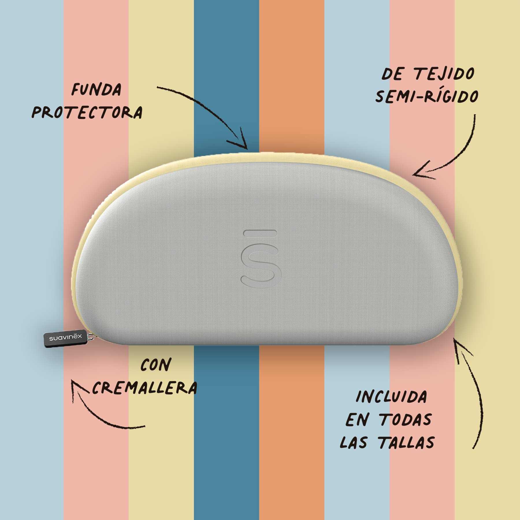 Suavinex, Gafas de Sol para Niños de 3 a 8 Años, Polarizadas, con Filtro UV 400, 100% Protección Rayos UVA y UVB, Funda y Cinta de Sujeción Incluidas, Flexibles y Ligeras