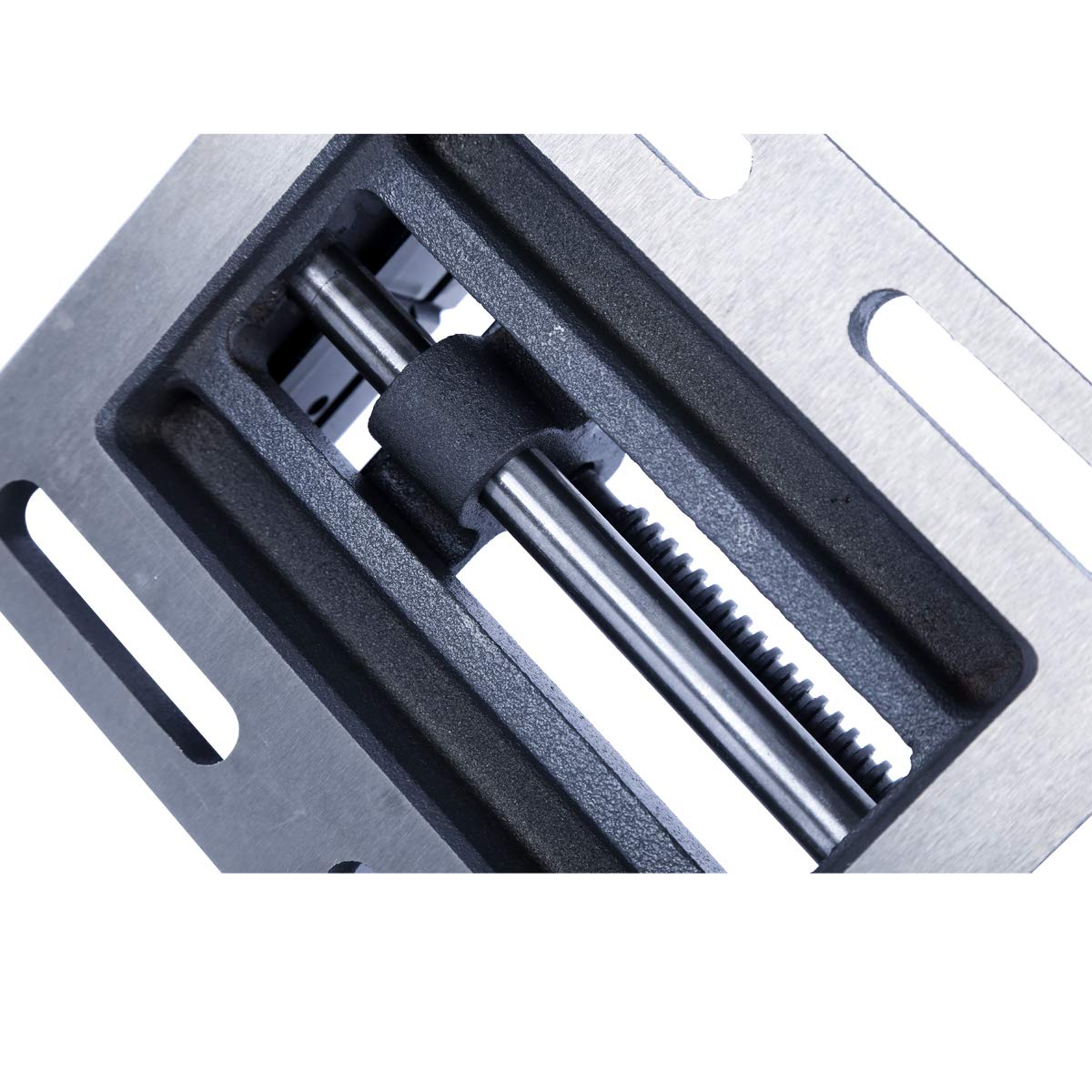 TOPWAY Étau pour perceuse à colonne 3 pouces 75 mm avec barre de guidage, Qualité professionnelle pour atelier et fraiseuses 403273