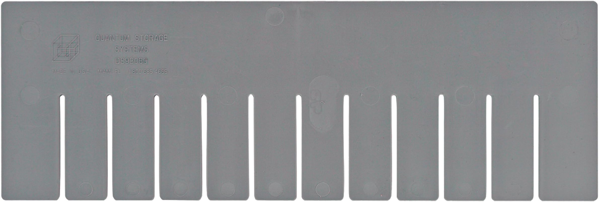 Quantum Storage Systems DS93060 Short Divider for Dividable Grid Container DG93060, Gray, 6-Pack