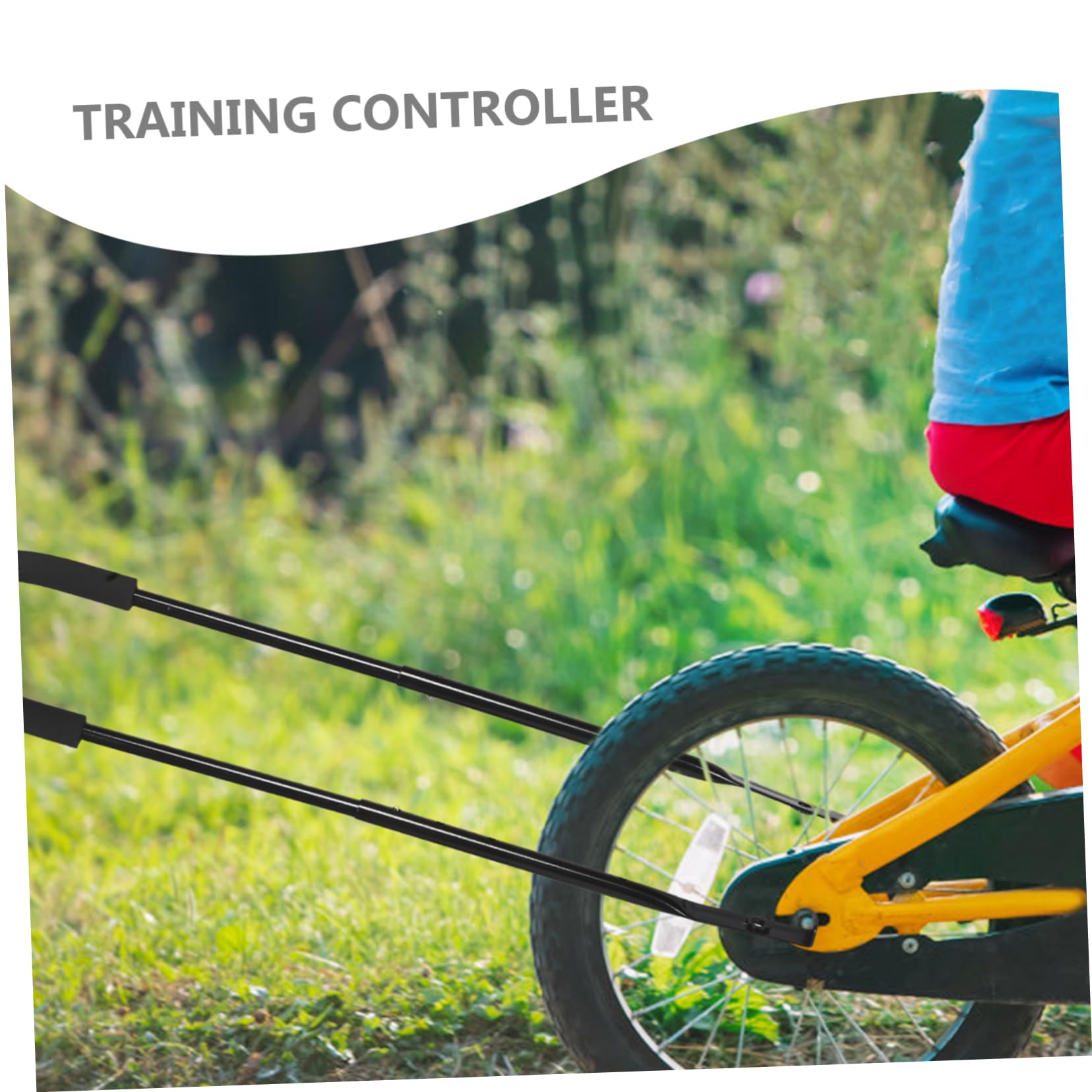 Toyvian Varilla De Empuje para Bicicleta Infantil Mango Ergonómico Barra De Equilibrio Resistente para Entrenamiento De Seguridad Manillar De Bicicleta para Pequeños