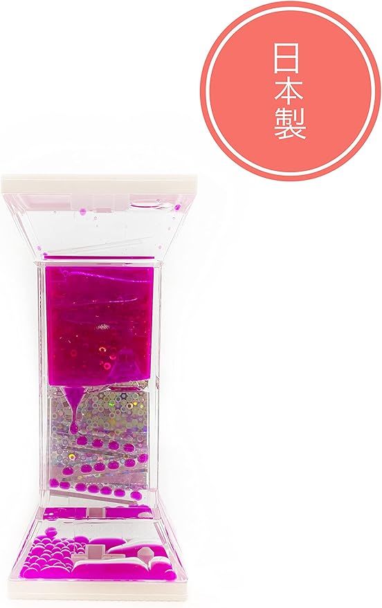 Amazon 日本製 オフィス弥生 オイルタイマー 1個 スロープ タイプ 全11種 水時計 水時計 砂時計 癒し 油滴 液体タイマー オイルモーション スロープ ピンク おもちゃ おもちゃ