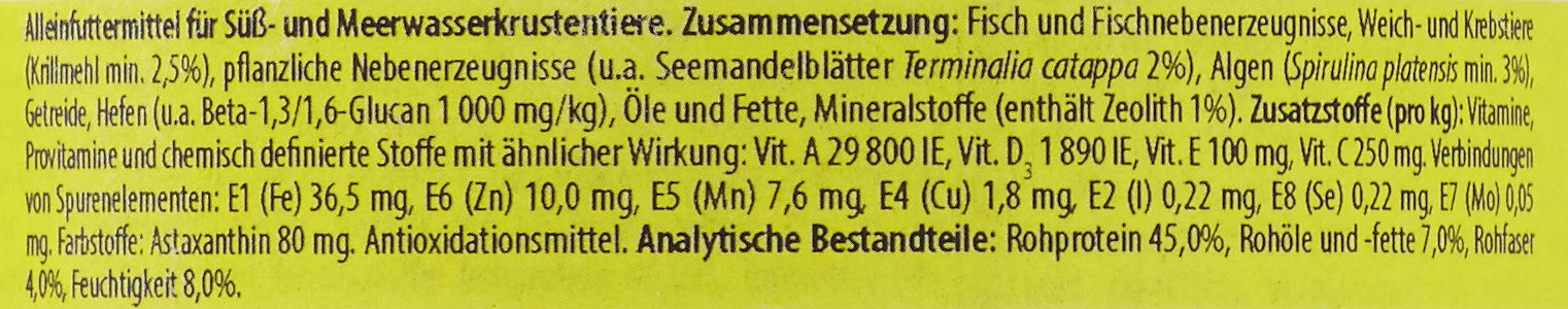 Tropical Pokarm dla krewetek w formie tonących pałeczek SHRIMP STICKS 250ml / 138g