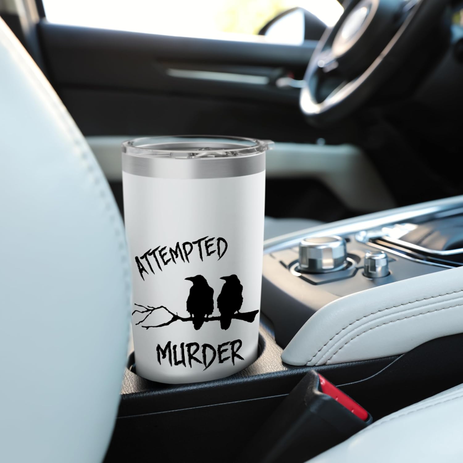 Attempted Murder crows Stainless Steel Insulated Tumbler - Image 6