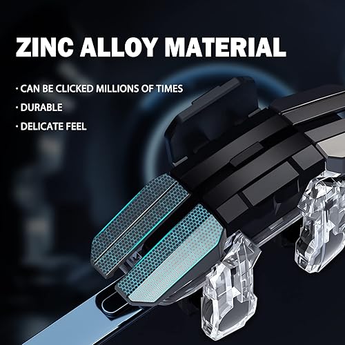 Miniatura 5 de 2022 New Model Mobile Game Controller Trigger, Mobile Game 6 Finger Trigger Sensitive Target Buttons martphone Game Controller Gamepad for