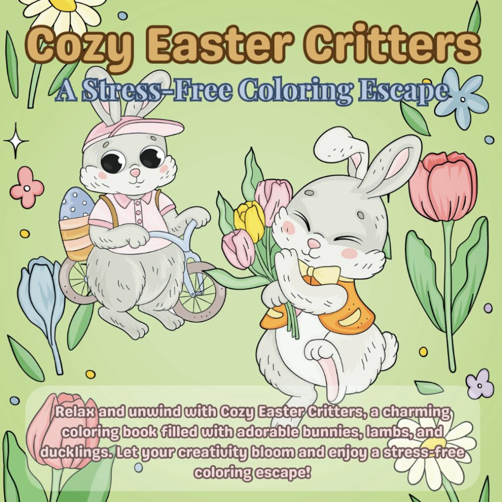Cozy Easter Critters: A Stress-Free Coloring Escape