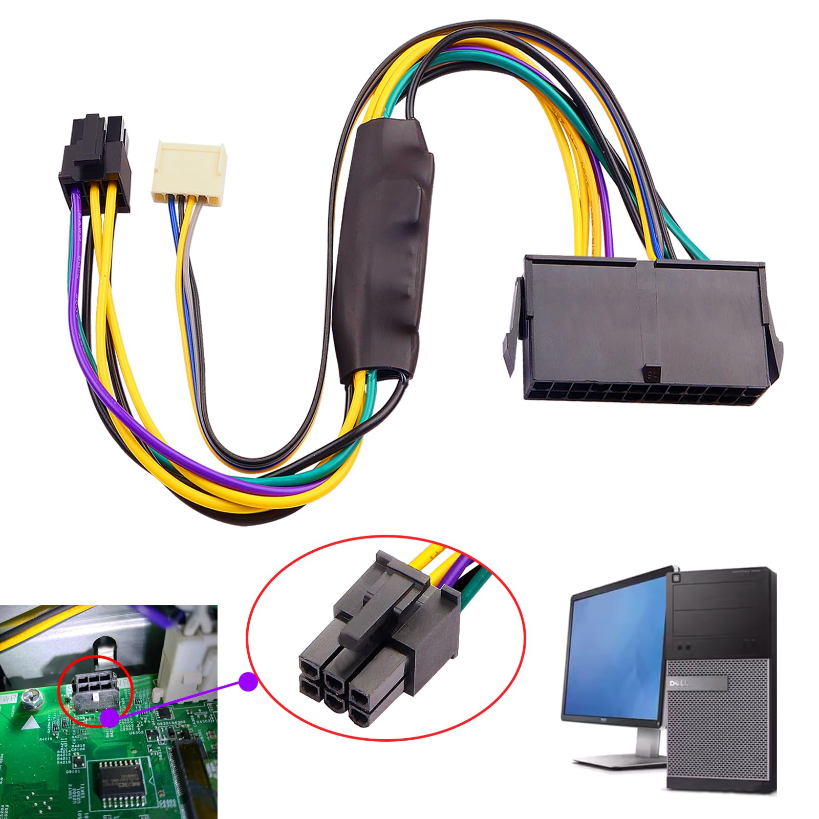 Trova produttori di cavo adattatore di alimentazione ATX da 24 pin a 6 pin di alta qualità e fornitori di cavo adattatore di alimentazione ATX da 24 pin a 6 pin su