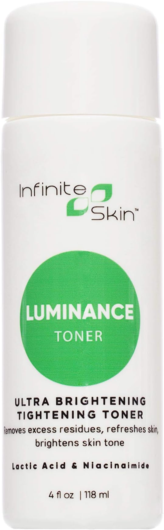 INFINITE SKIN LUMINANCE TONER - LACTIC ACID LIGHTENING & FIRMING FACIAL TONER (PROFESSIONAL STRENGTH) 4oz