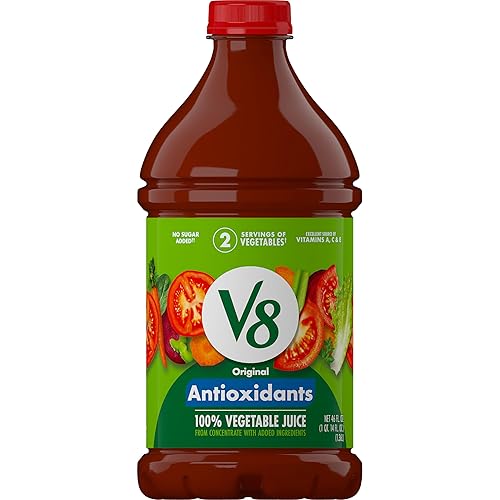 Miniatura 66 de V8 Antioxidantes Original 100% Jugo Vegetal, Botella de 46 fl oz