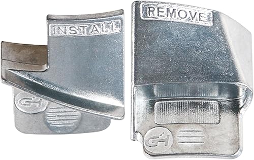 Faddare Juego de 2 herramientas de instalación y removedor de cinturón elástico de metal, kit compacto de aleación de aluminio, herramienta de