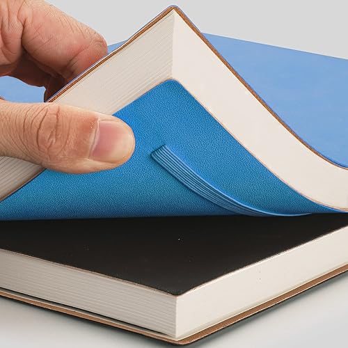 Miniatura 9 de AHGXG Paquete de 2 cuadernos B5 con cuadrícula de puntos (7.6 x 10 pulgadas) con papel grueso de puntos de 4.23 ozm, cubierta de cuero suave, total