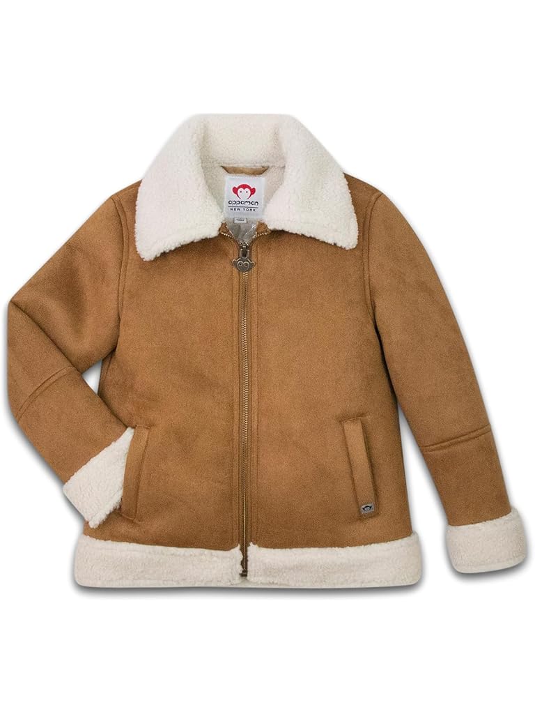Tan Appaman Coco Sherpa Jacket (Big Kid)