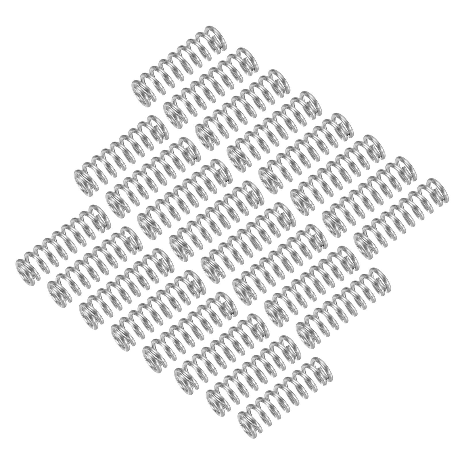 uxcell 25Pcs Compression Spring, 304 Stainless Steel 8mm OD 0.8mm Wire 15mm Length Mechanical Spring for Shop Home Repair Project, Silver Tone — Amazon image 9
