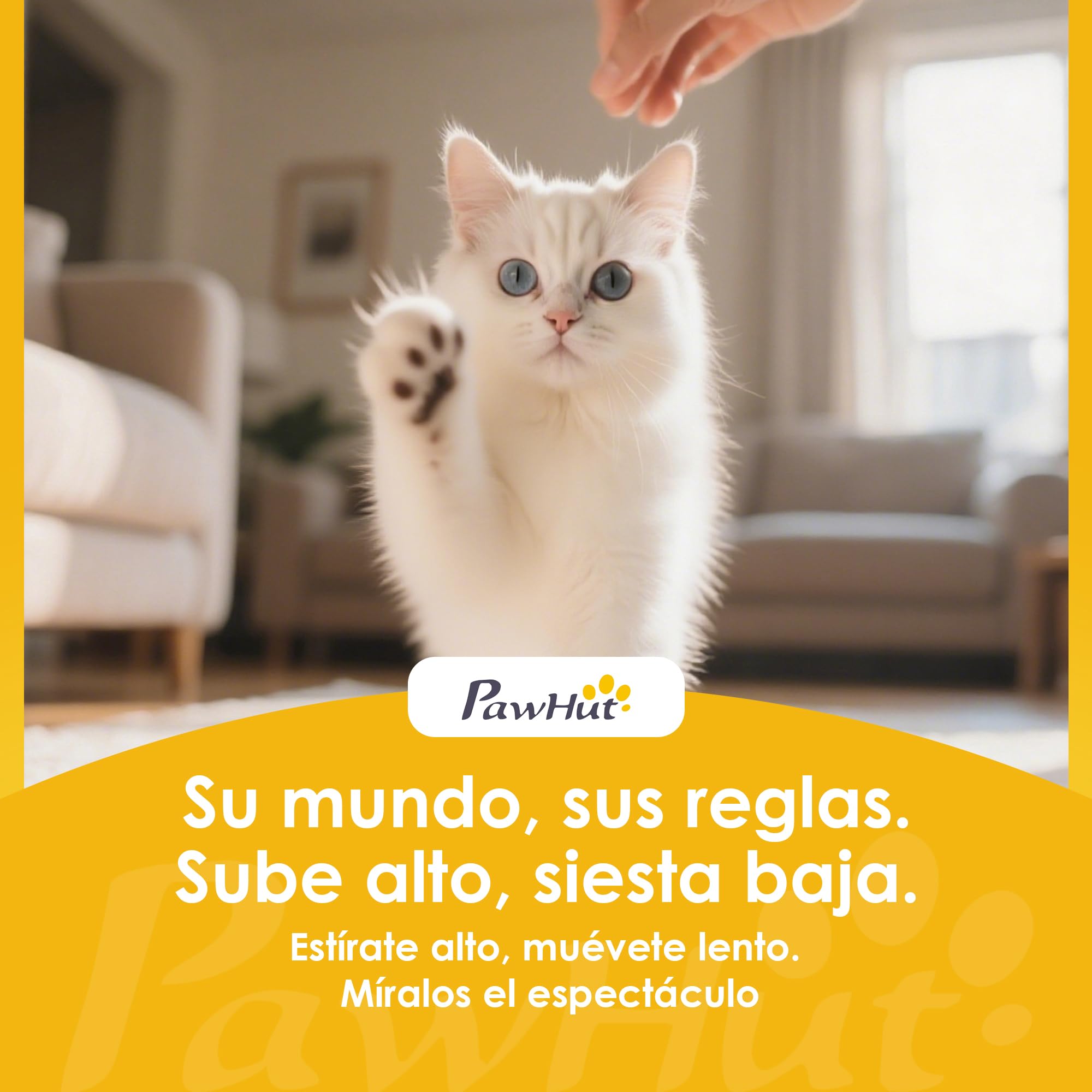 PawHut Escalera para Mascotas Ajustable de 3/4 Peldaños, Escalera para Gatos con Postes Rascadores y Bola Colgante, para Alféizares, Sofá y Cama, Gris