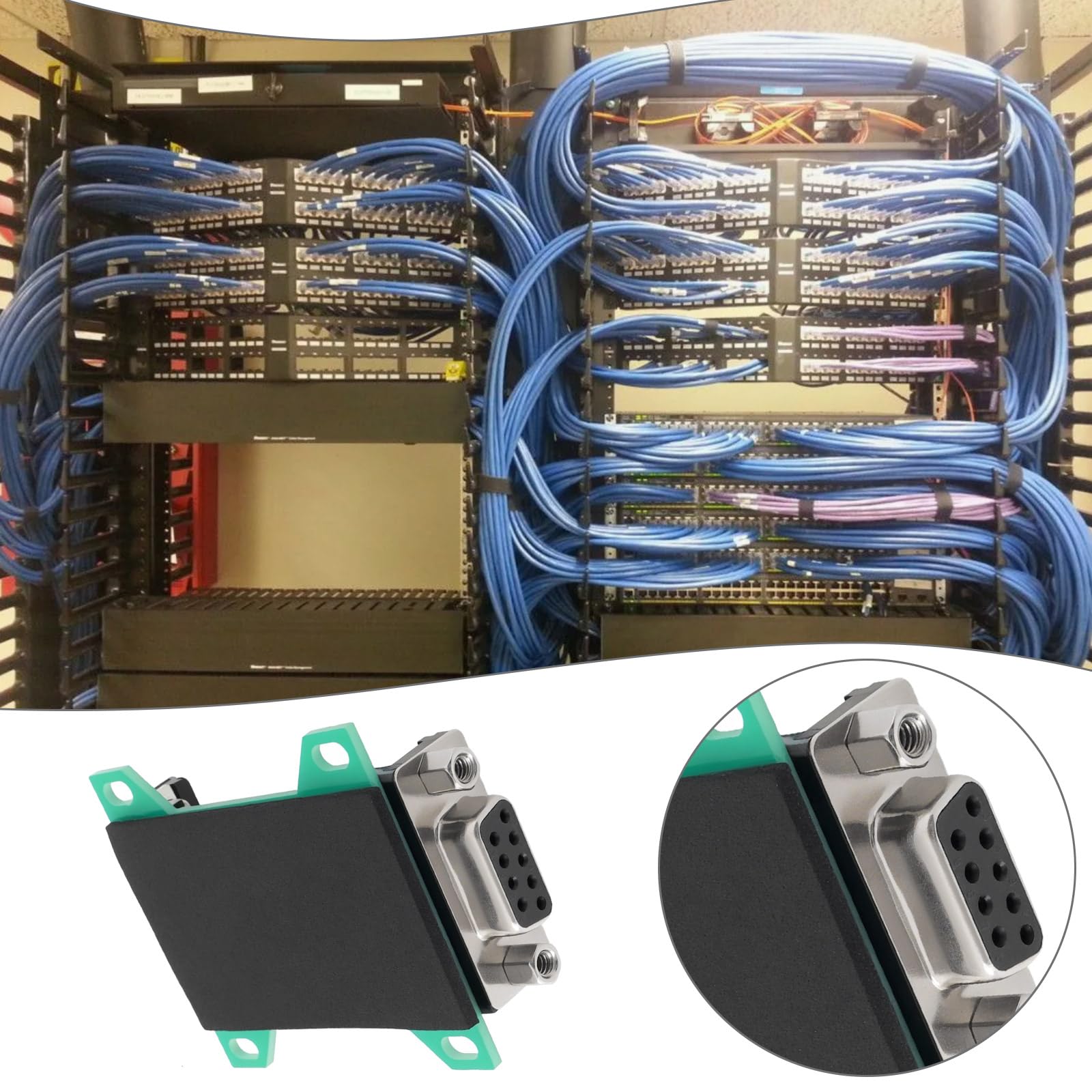 2 Piezas DB9 Macho A Hembra Placa de Conexión RS232 D-Sub Terminal Serial A 9 Pines para Equipo de Control Industrial Automático Caja Registradora