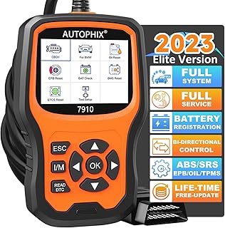 AUTOPHIX 7910 Diagnostic Scanner Fit for BMW All System Scan Tool Full Function OBD2 Scanner All Reset Service Code Reader with ABS SAS SRS EPB Oil CBS Battery Registration Bi-Directional Test for BMW