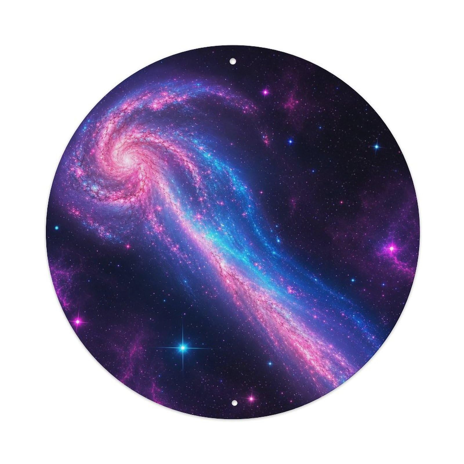 Odgynaw 8X8inch(20X20cm) Outer Space Tadpole Galaxy Orbital Science Astronomy Metal Tin Sign