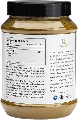 Miniatura 2 de bixa BOTANICAL Polvo de hojas de sena (Cassia angustifolia), 1 libra (16 onzas), laxante herbario natural  Suplemento de hierbas ayurvédicas para