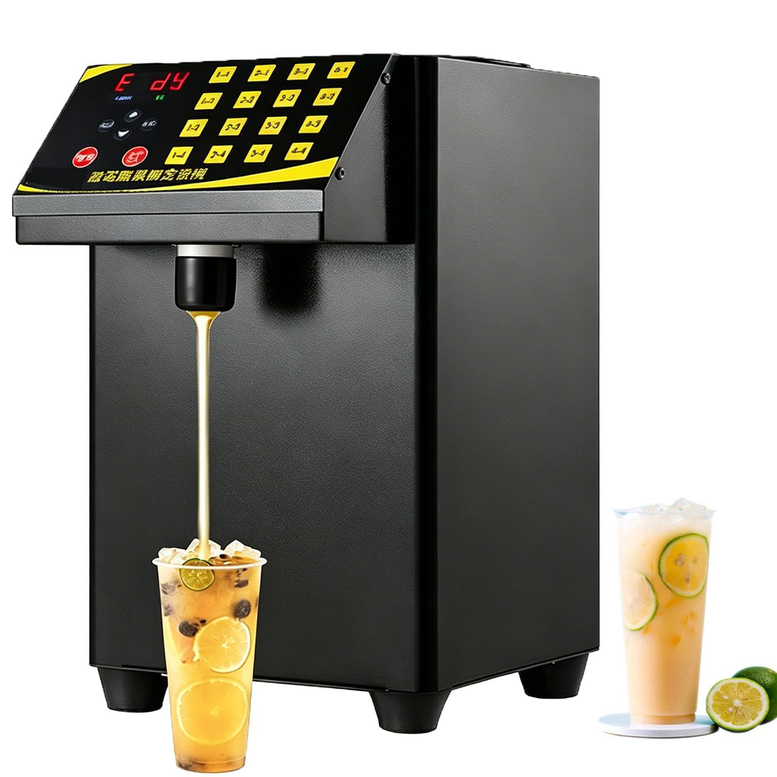 Ymnogjie Commercial 8.5L Fructose Dispenser,Syrup Dispenser Black